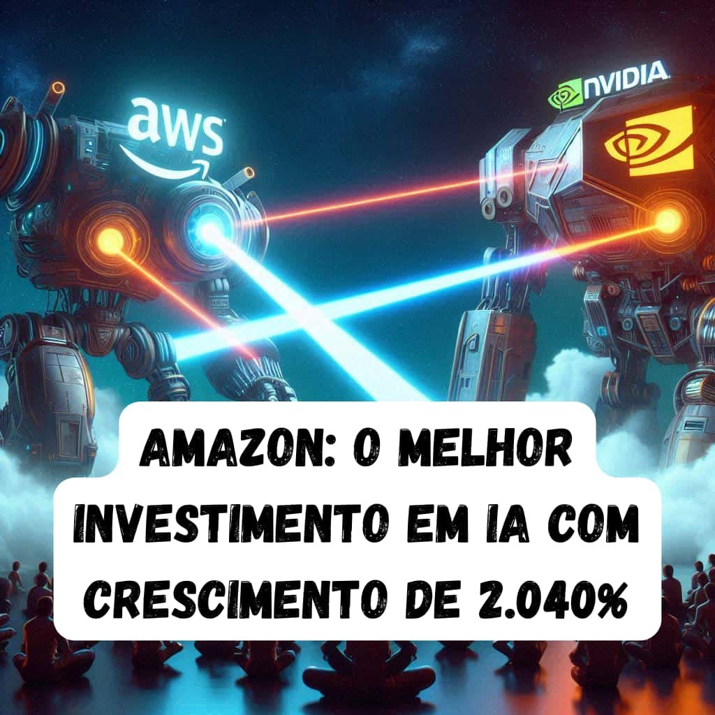 A Amazon se destaca como a melhor escolha de ação para investir em IA, superando Nvidia, com vendas projetadas para crescer 2.040% até 2032